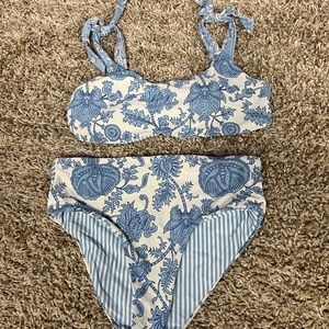 Roller Rabbit blue reversible swimsuit